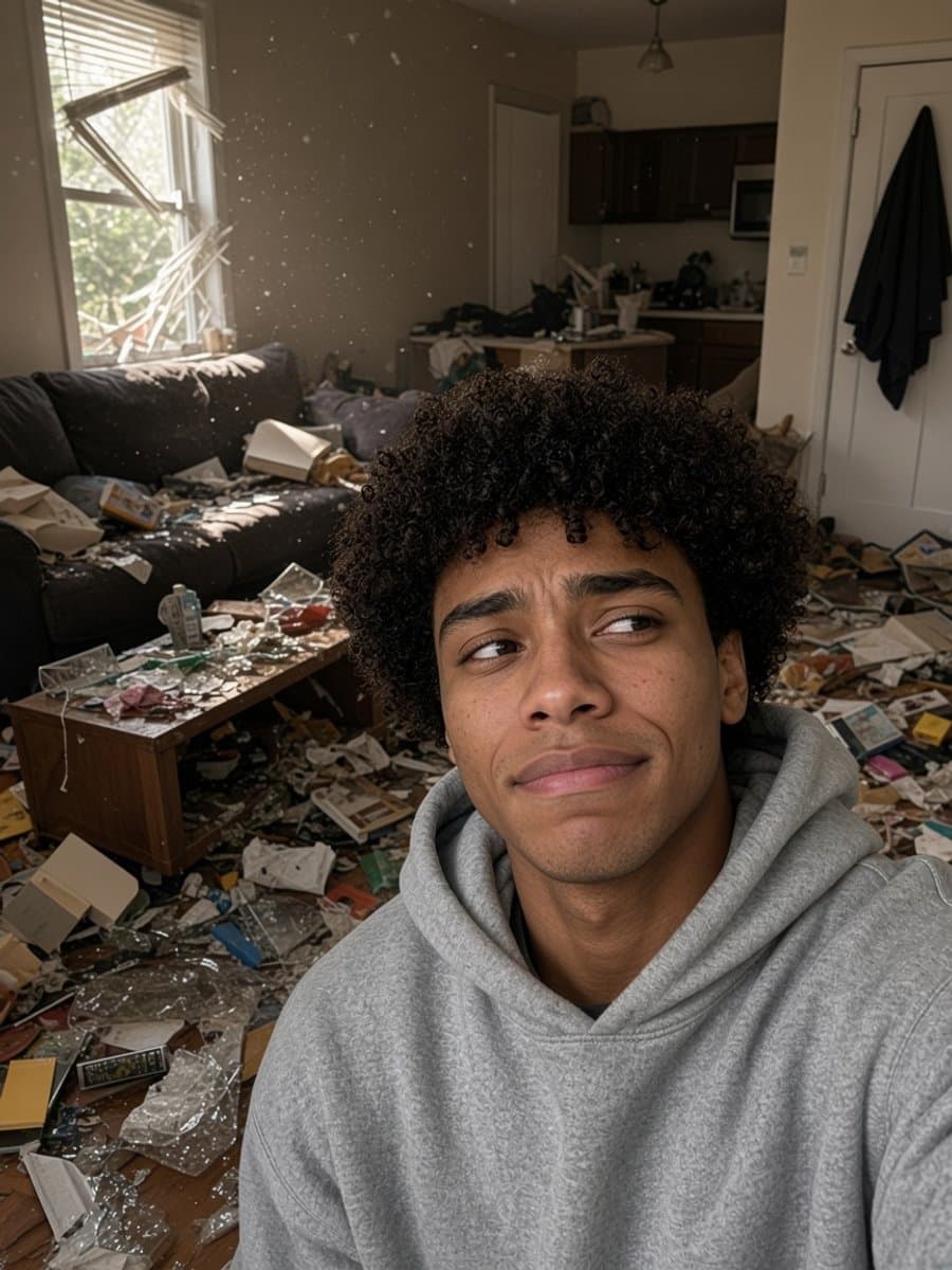 Trashed the House
